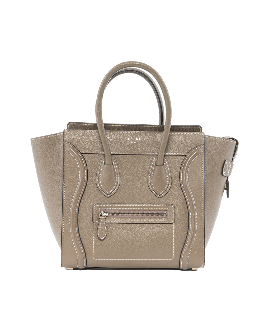 BB252310 CELINE LUGGAGE MICRO GRAY CALF SHW S AT 4164 S CU 4184