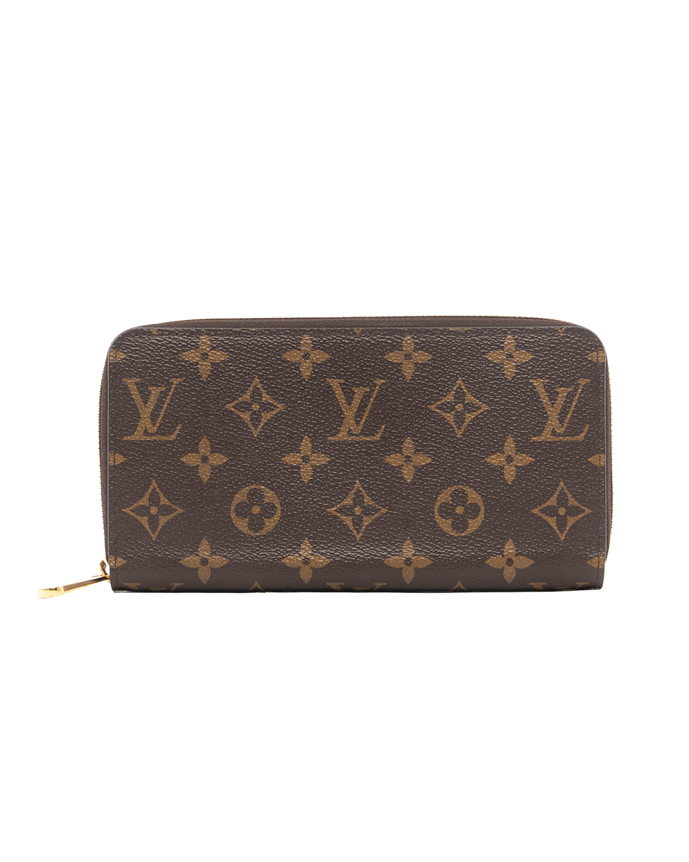 BB252313 LV CLEMENCE WALLET LONG BROWN MONOGRAM CANVAS GHW MICROCHIP