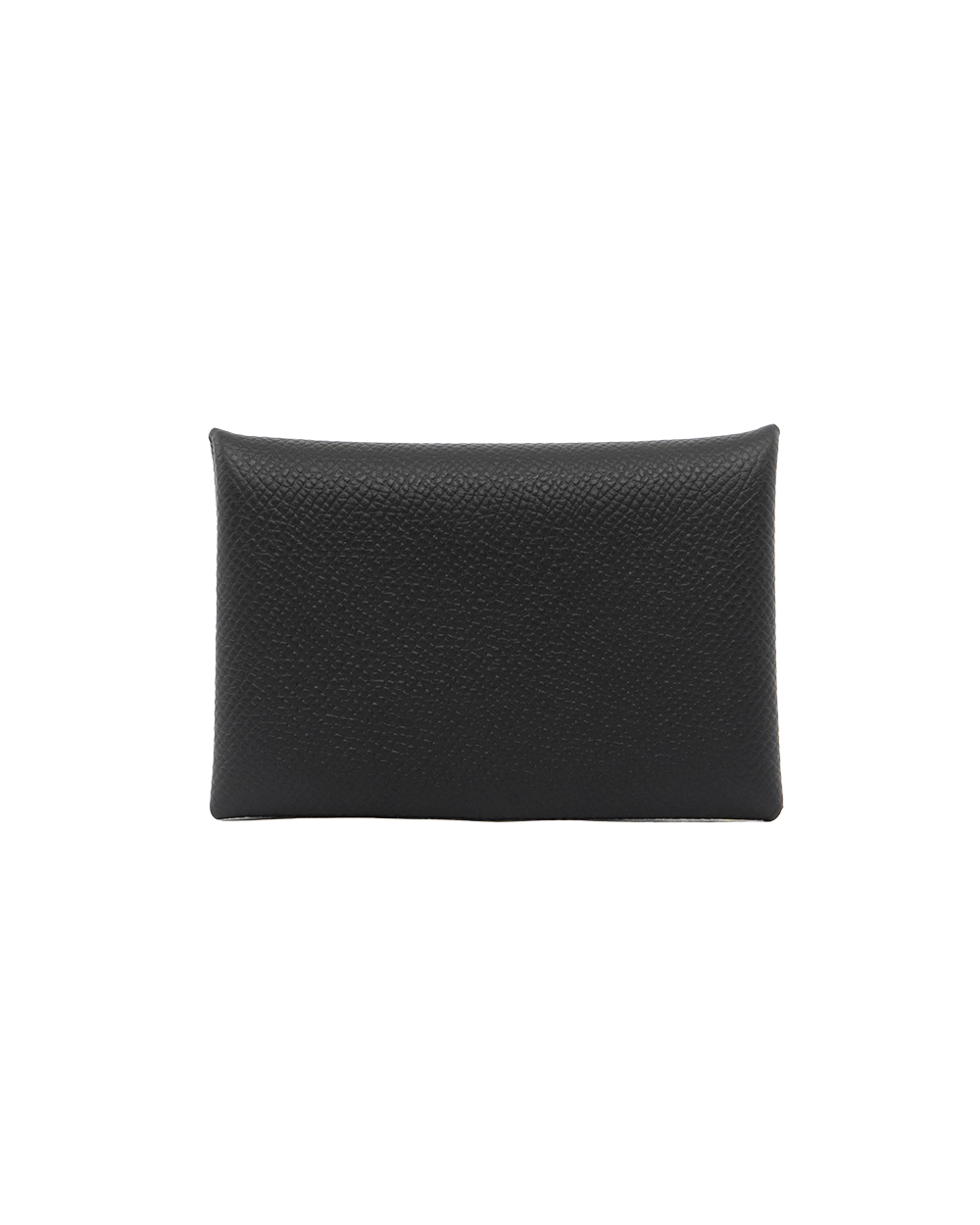 BB252333 HERMES CALVI CARD HOLDERD SHORT BLACK EPSOM SHW