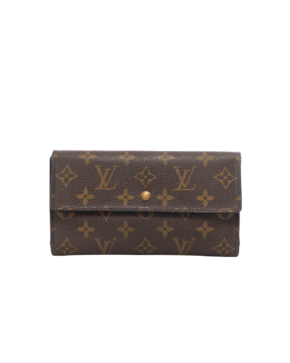 BB252350 LV PORTE TRESOR WALLET BROWN MONPGRAM CANVAS GHW TH0041