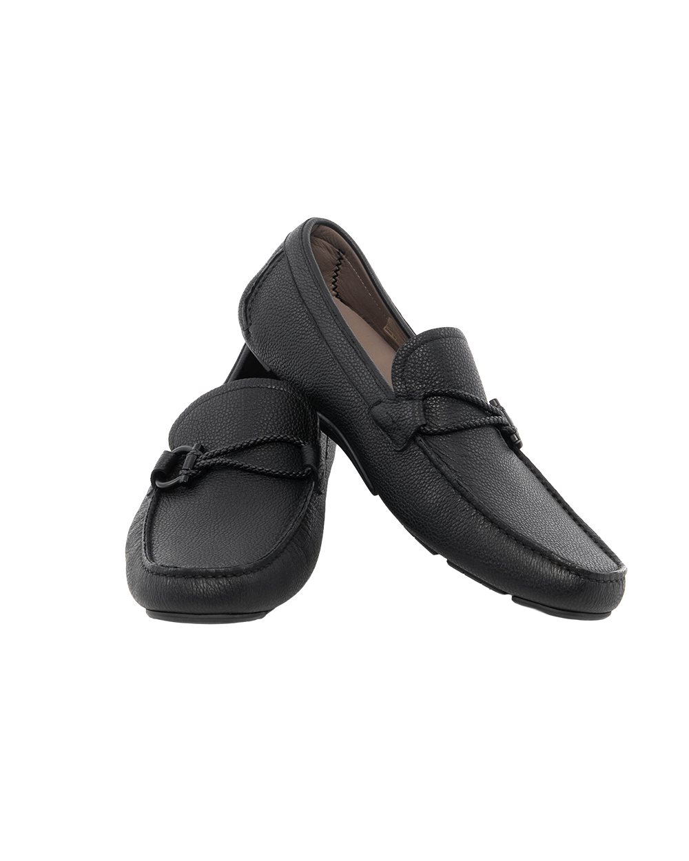 BB252351 FERRAGAMO DRIVER WITH GANCINI ONAMENT 11 BLACK