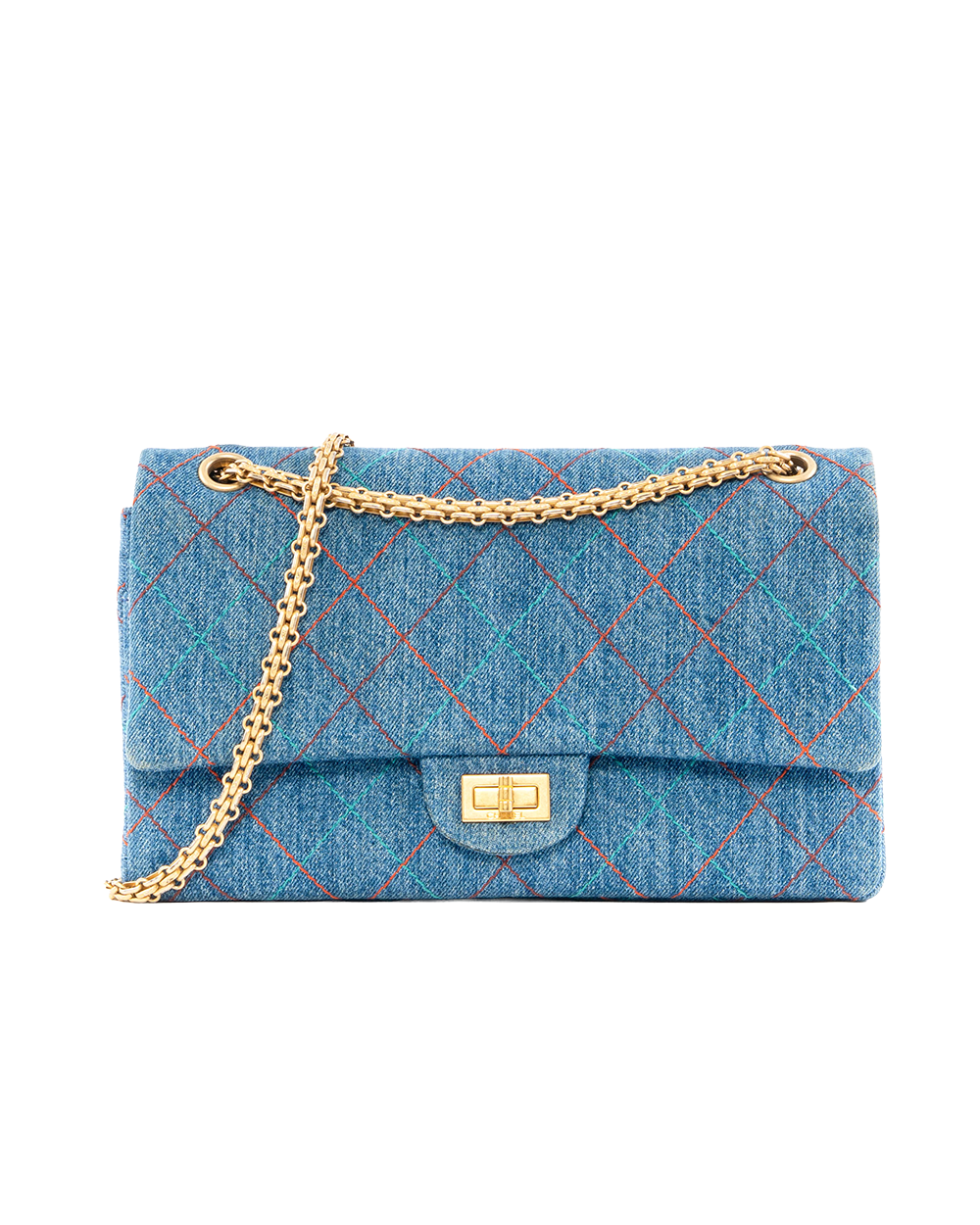 BB252403 CHANEL REISSUE 11 BLUE JEAN DENIM GHW 23735056