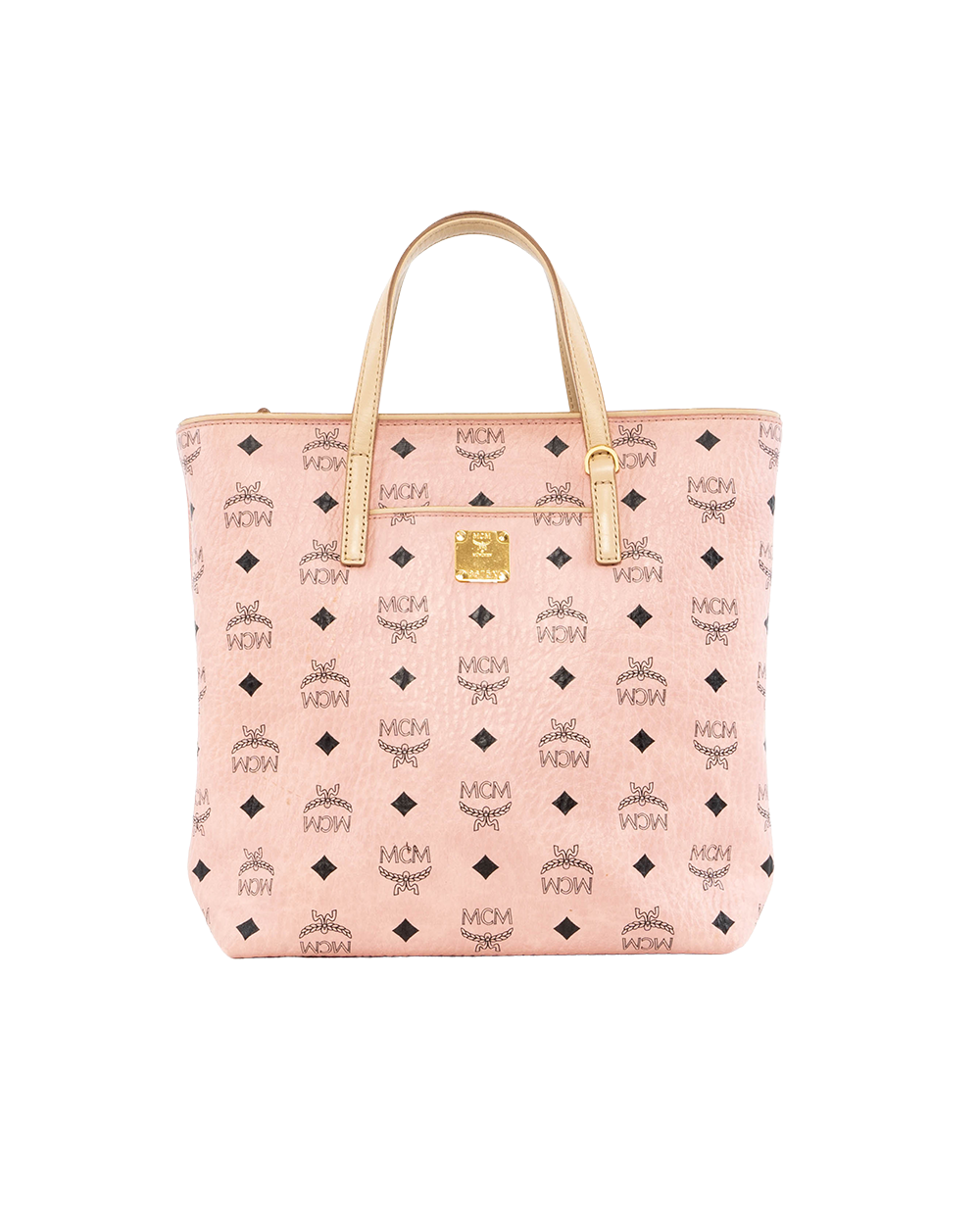 BB252435 MCM ANYA TOTE BAG MEDIUM PINK CANVAS GHW MWP9AVI77PZ001