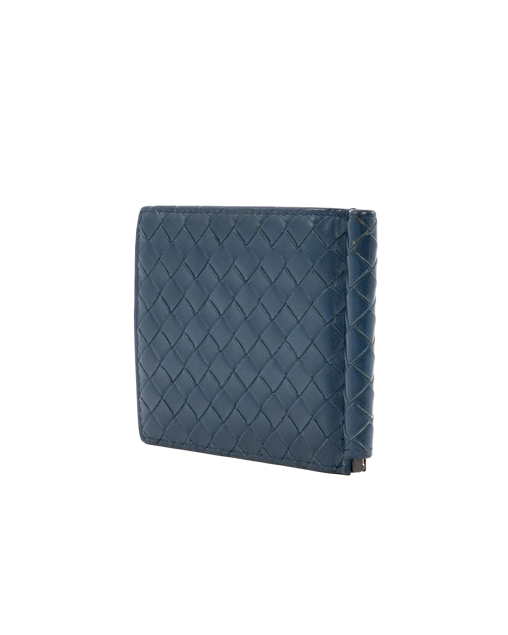 BB252439 BOTTEGA MONEY CLIP SHORT BLUE NAVY CALF S01186481R
