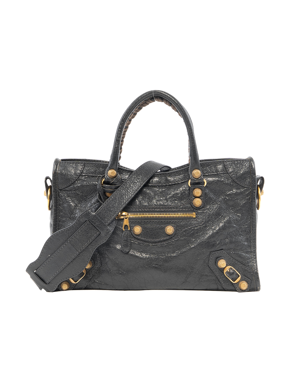 BB252450 BALENCIAGA CITY CLASSIC SMALL GRAY CALF GHW 433353 1160 C 535269
