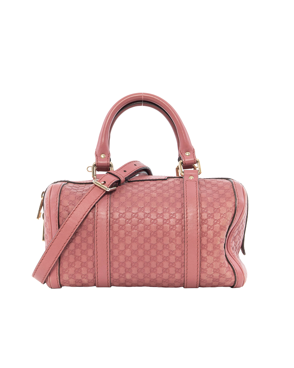 BB252454 GUCCI BOSTON PINK GG MONOGRAM CALF GHW 296876 525040
