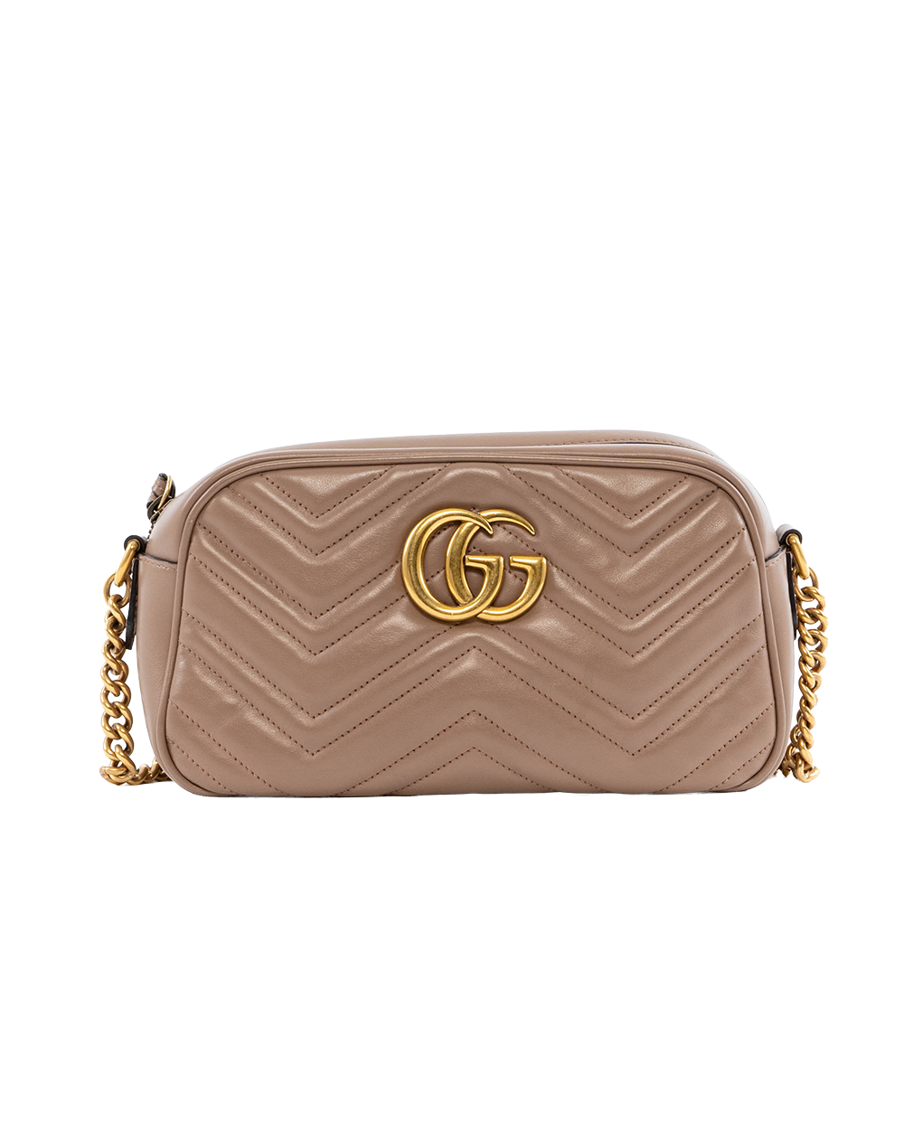 BB252461 GUCCI MARMONT CAMERA 24 BEIGE CALF GHW 447632 204991