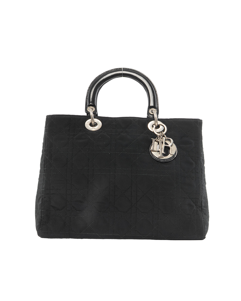 BB252467 DIOR LADY LARGE BLACK NYLON SHW RU 0977