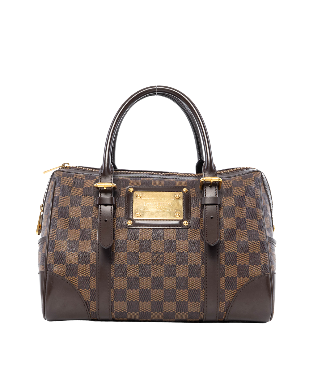 BB252469 LV BERKELEY TOTE BAG 30 BROWN DAMIER CANVAS GHW DU1130
