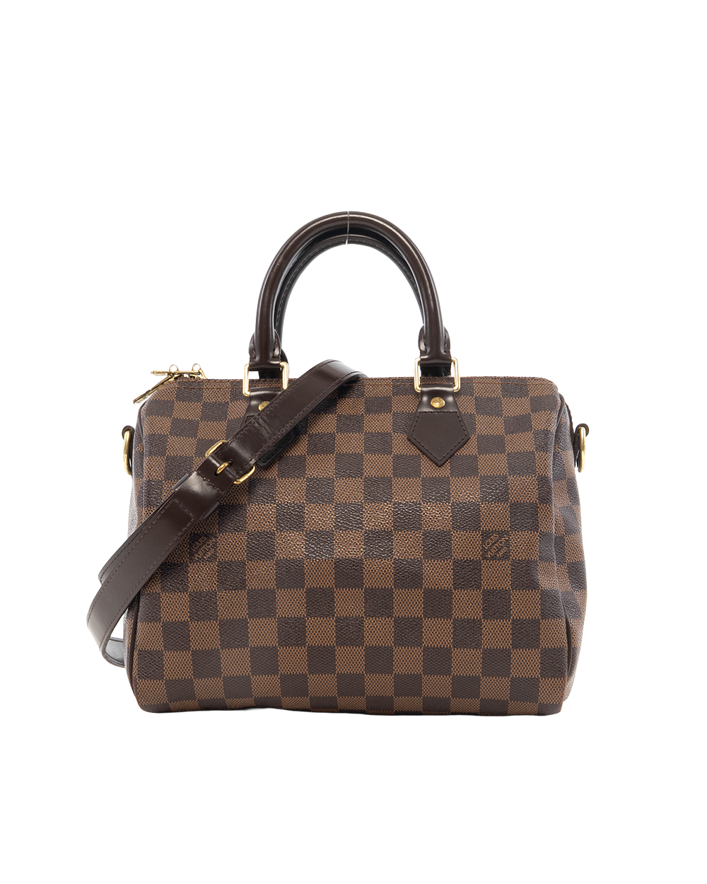 BB252519 LV SPEEDY BAND 25 BROWN DAMIER CANVAS GHW AA4142