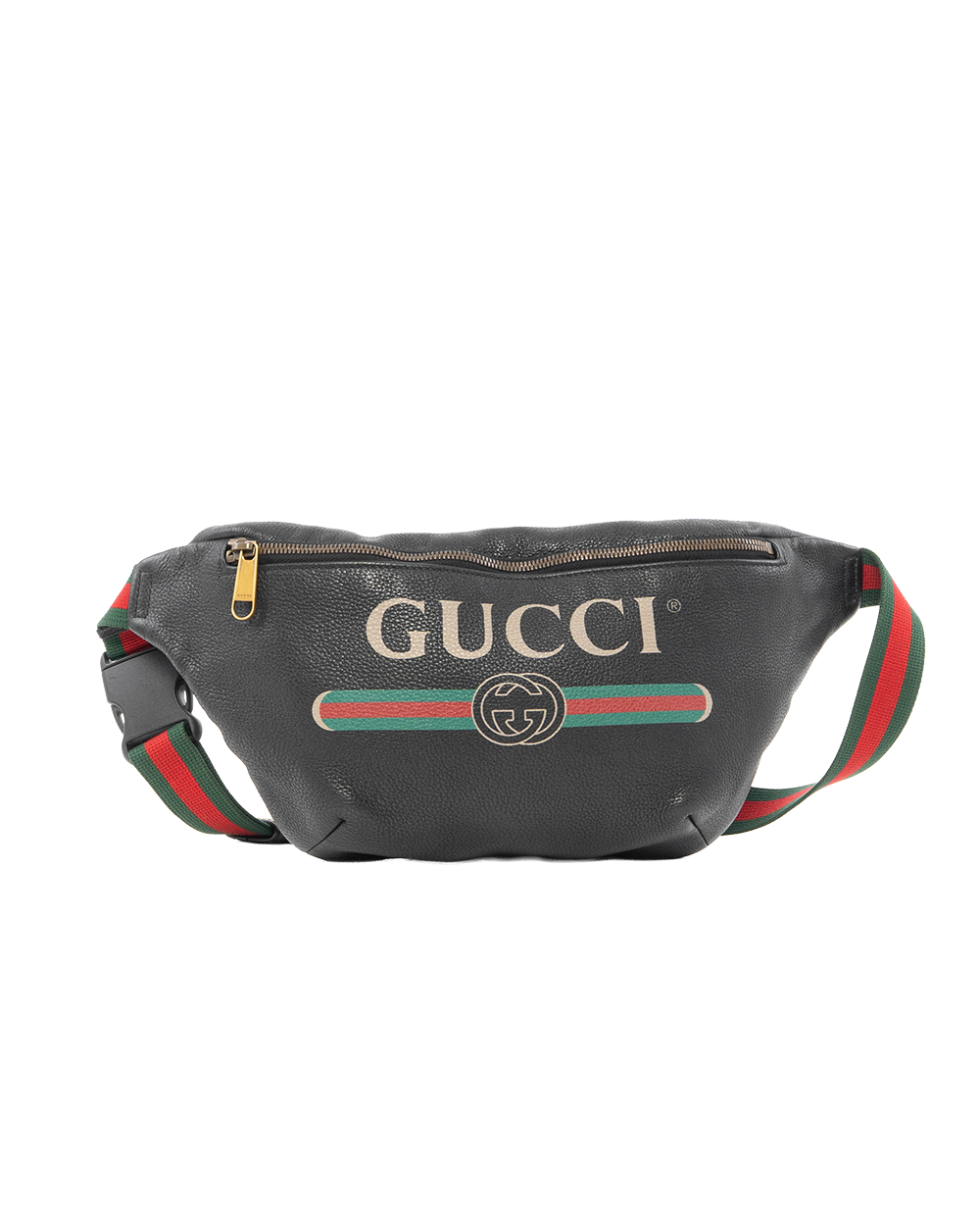 BB252671 GUCCI BELT BAG BLACK CALF GHW 530412 525040