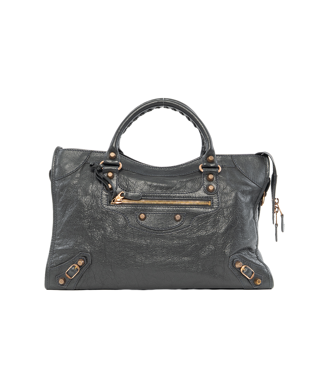 BB252682 BALENCIAGA CITY MEDIUM GRAY CALF GHW 281770 1202 527589