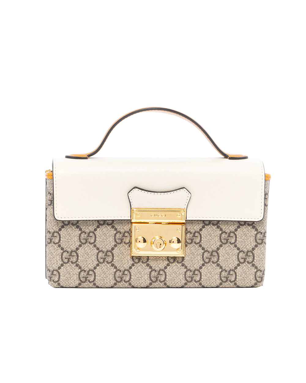 BB252779 GUCCI PADLOCK SMALL WHITE GG MONOGRAM CANVAS GHW