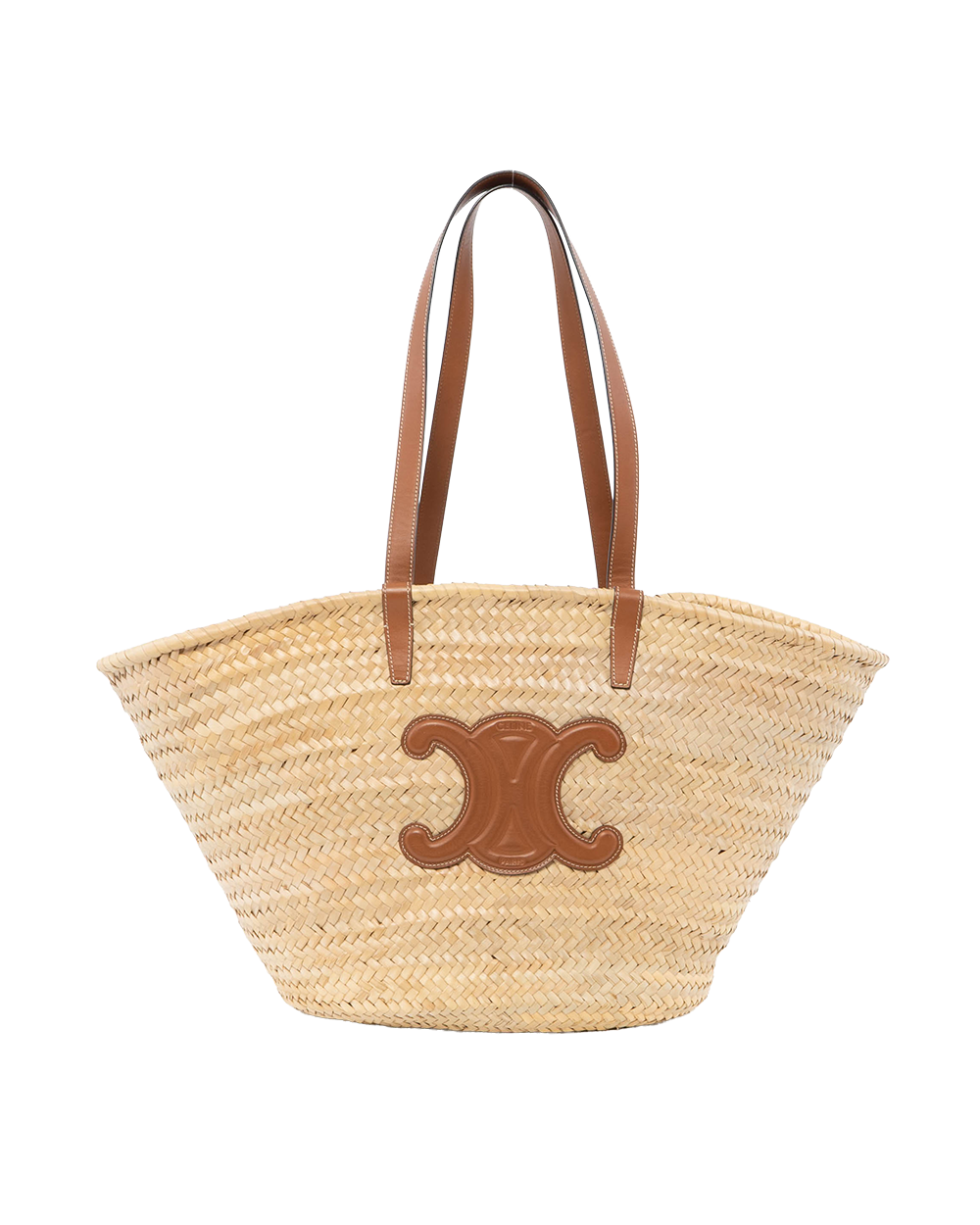 BB252825 CELINE BASKET BAG MEDIUM BROWN RAFFIA