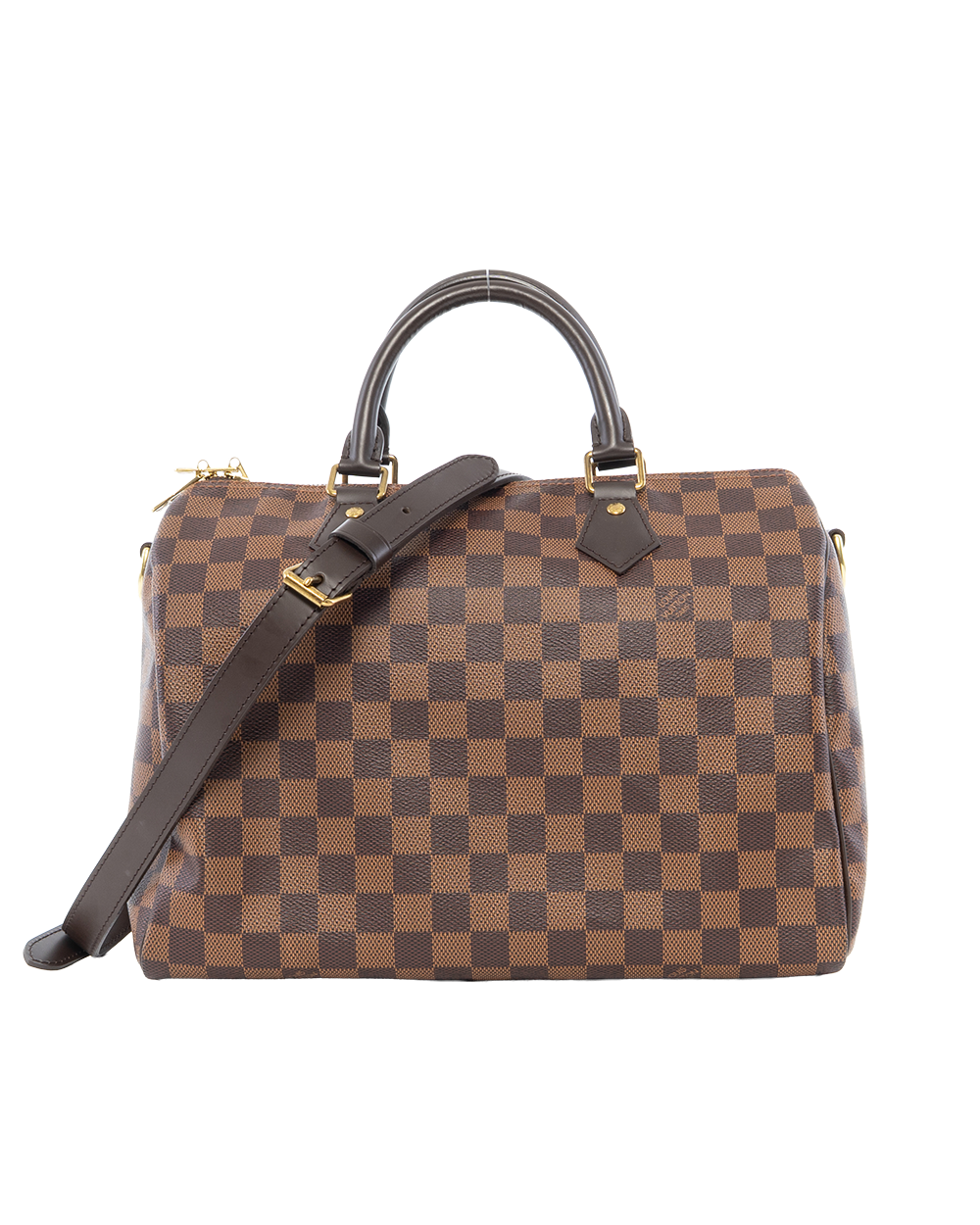 BB252833 LV SPEEDY BAND 30 BROWN DAMIER CANVAS GHW CT2167