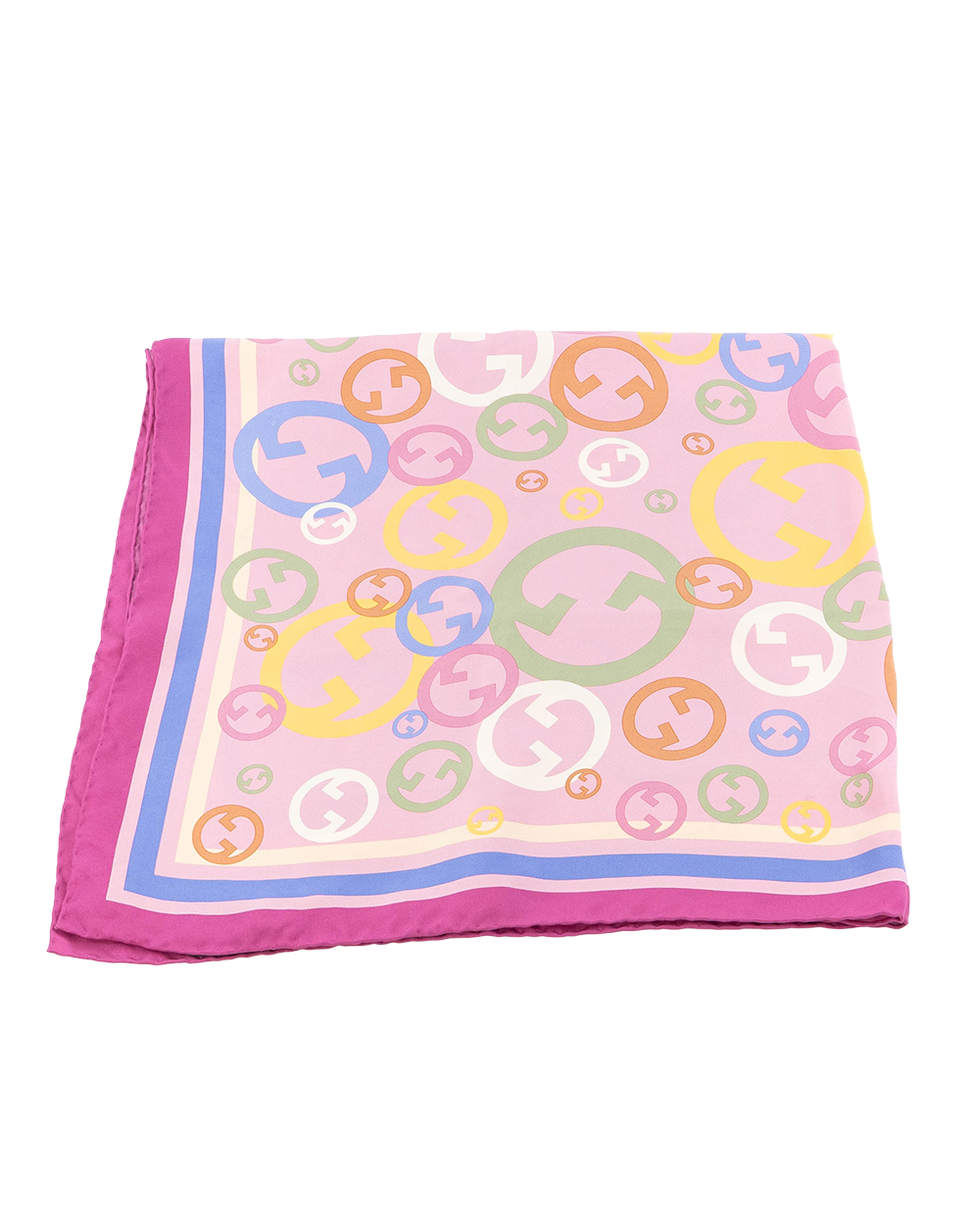 BB252964 GUCCI SCARF GG PINK SILK