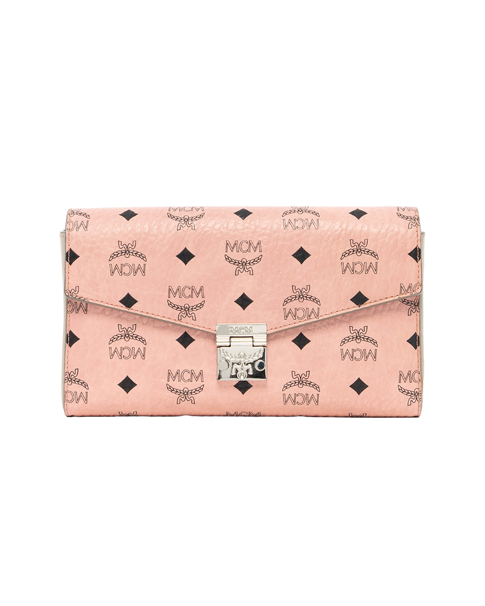 BB252985 MCM WALLET ON CHAIN LONG PINK CANVAS SHW MWRBAFO01PZ001