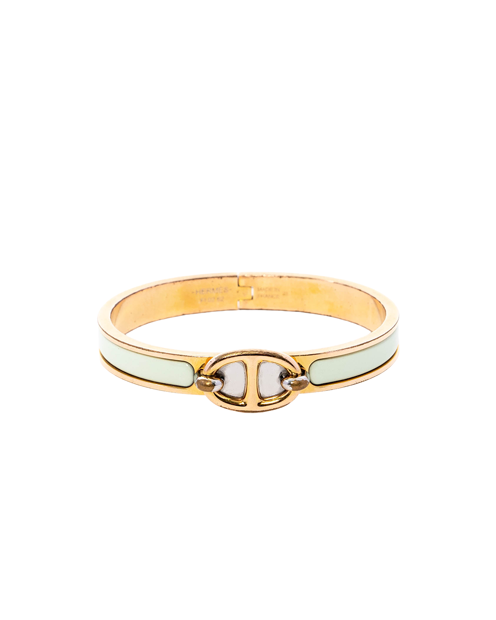 BB253020 HERMES CLIC CHAINE WHITE GHW FI 02 62