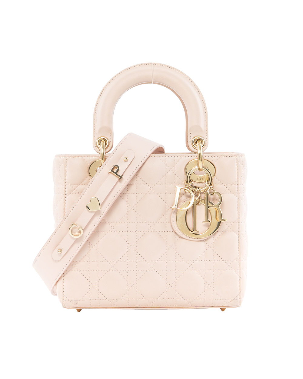 BB253022 DIOR LADY SMALL PINK LAMB GHW 29 MA 1129