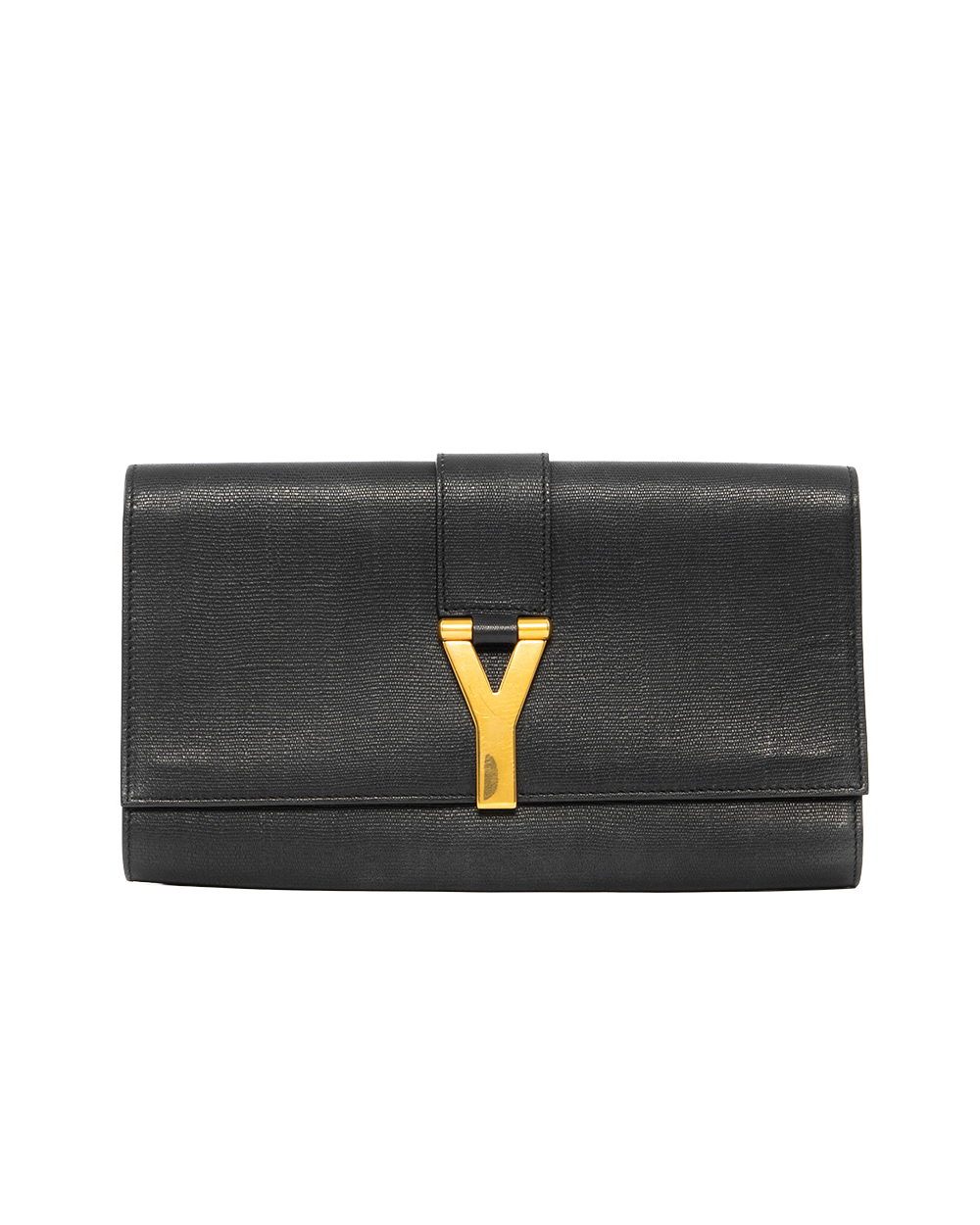BB253031 YSL CLUTCH VINTAGE BLACK CALF GHW 265701 203419