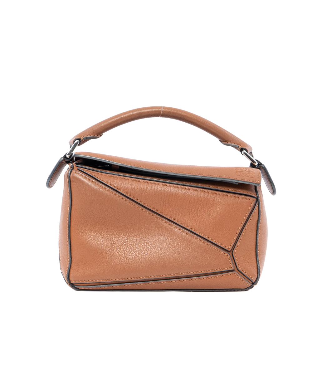 BB253161 LOEWE PUZZLE MINI BROWN TAN CALF SHW 261838