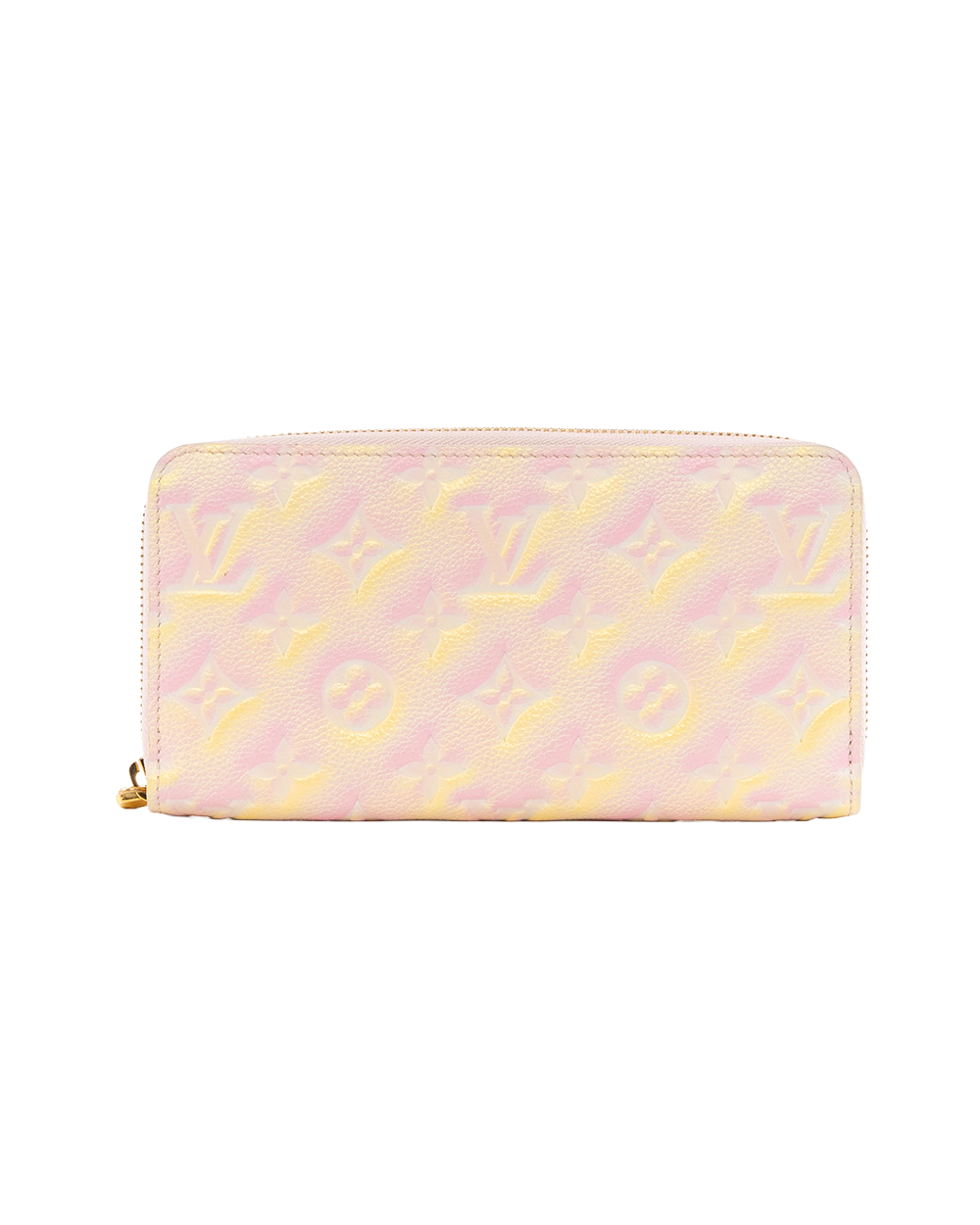 BB253162 LV ZIPPY WALLET LONG PINK YELLOW STARDUST EMPREINTE GHW MICROCHIP