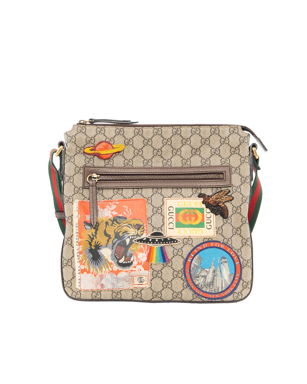 BB253164 GUCCI GG SUPREME COURRIRE MESSENGER SMALL BROWN GG SUPREME MONOGRAM CANVAS GHW