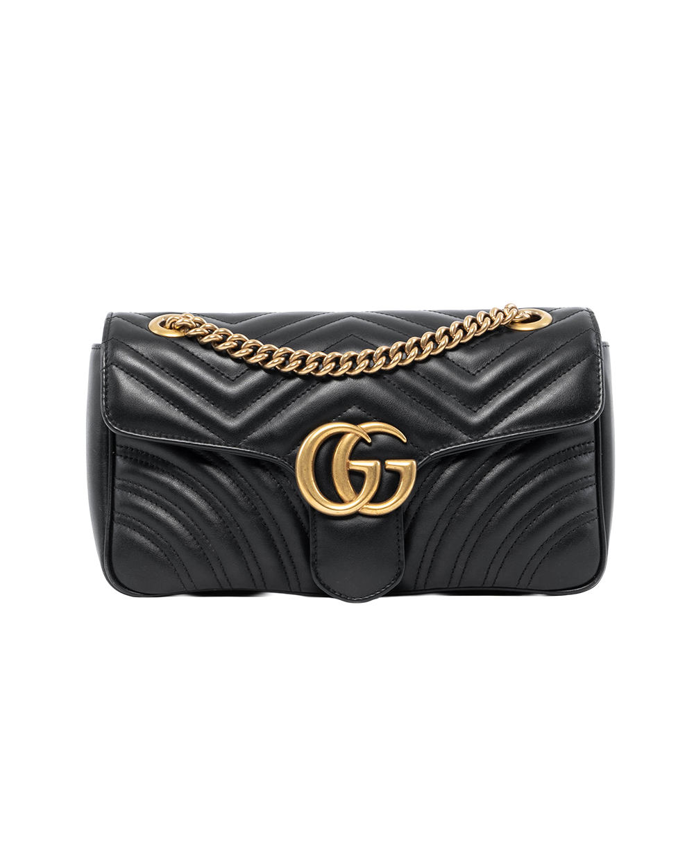 BB253207 GUCCI MARMONT 26 BLACK CALF GHW 443497 525040