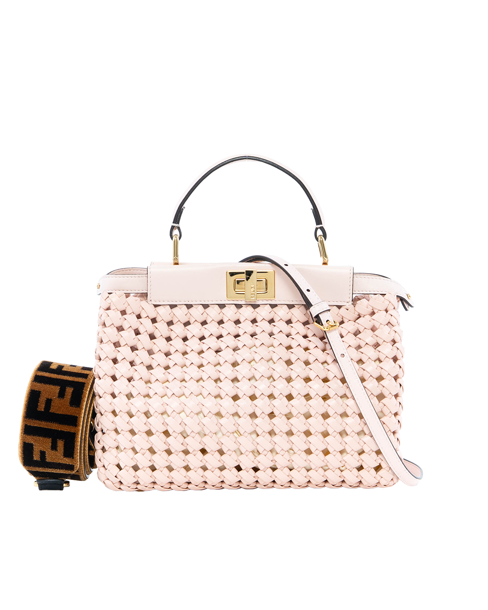 BB253254 FENDI PEEKABOO MINI PINK LAMB GHW