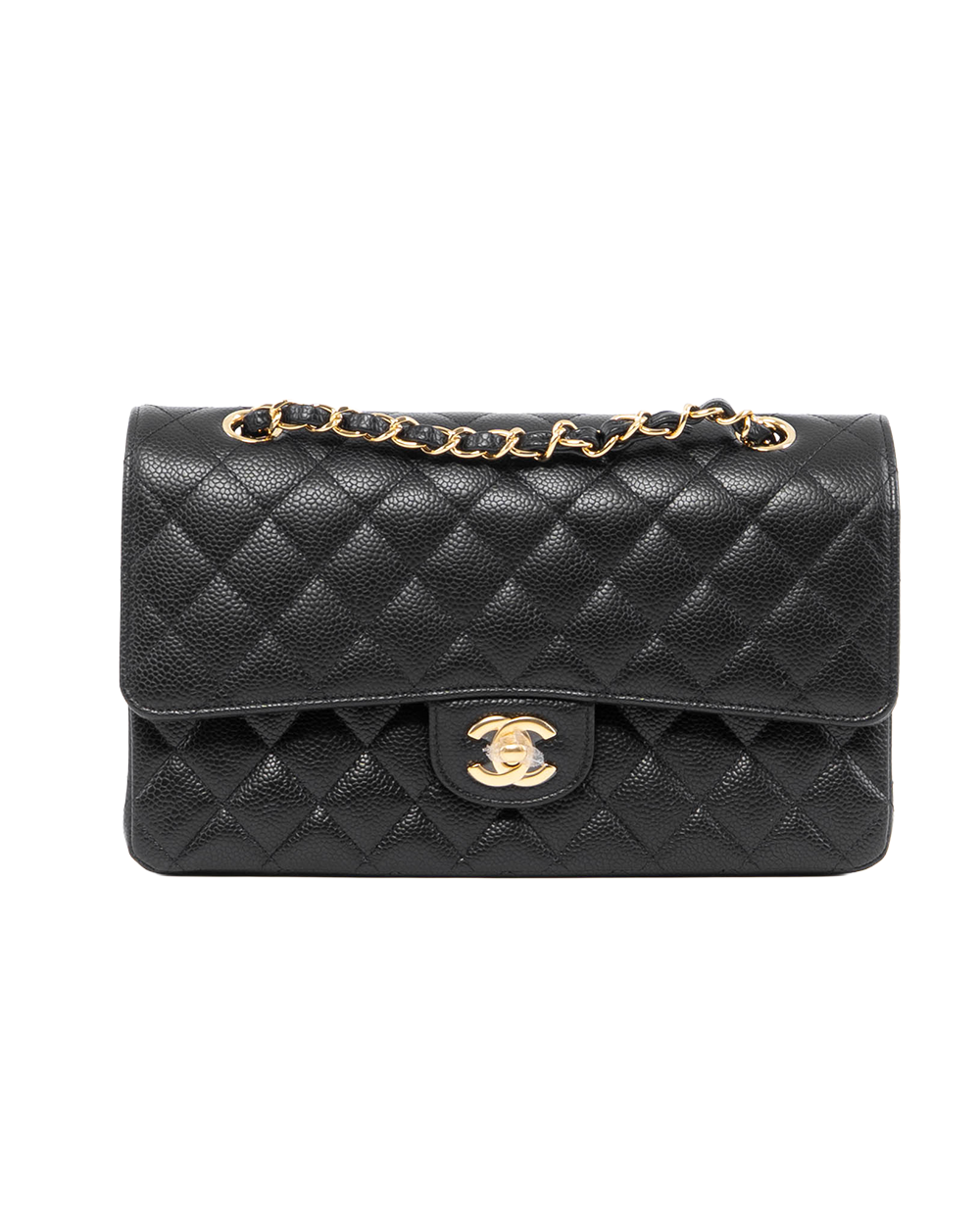 BB253385 CHANEL CLASSIC 10 BLACK CAVIAR GHW PK55N6N3
