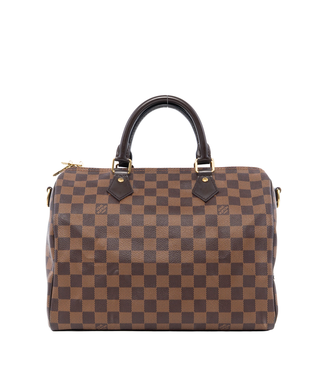 BB253396 LV SPEEDY BAND 30 BROWN DAMIER CANVAS GHW AA4158