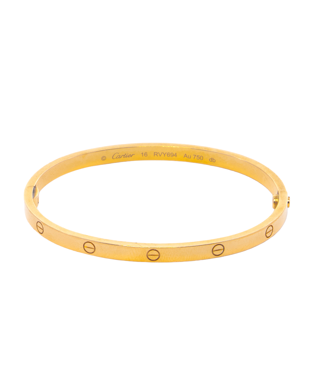 BB253397 CARTIER LOVE BRACELET 16 GOLD GHW RVY694