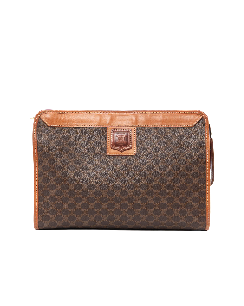 BB253400 CELINE CLUTCH BROWN CALF GHW