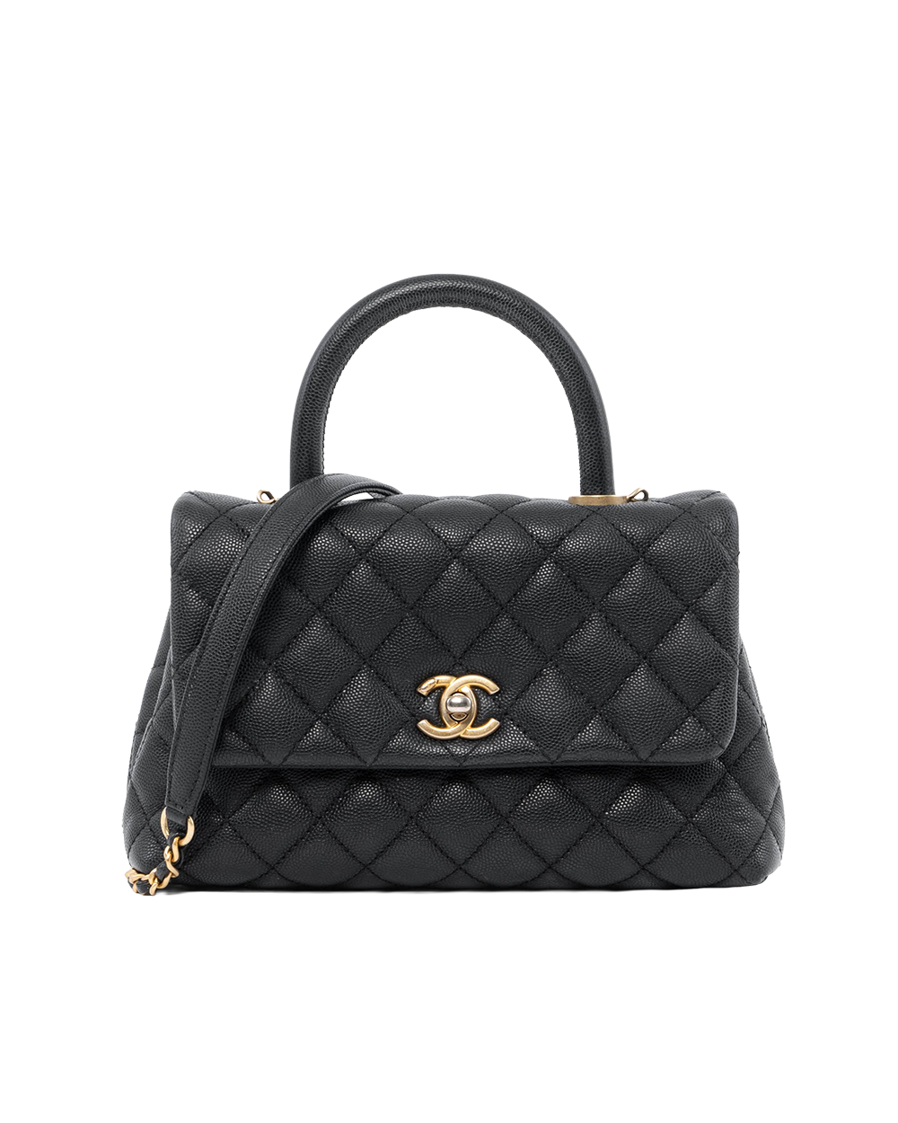BB253423 CHANEL COCO HANDLE 9 BLACK CAVIAR GHW 24067809