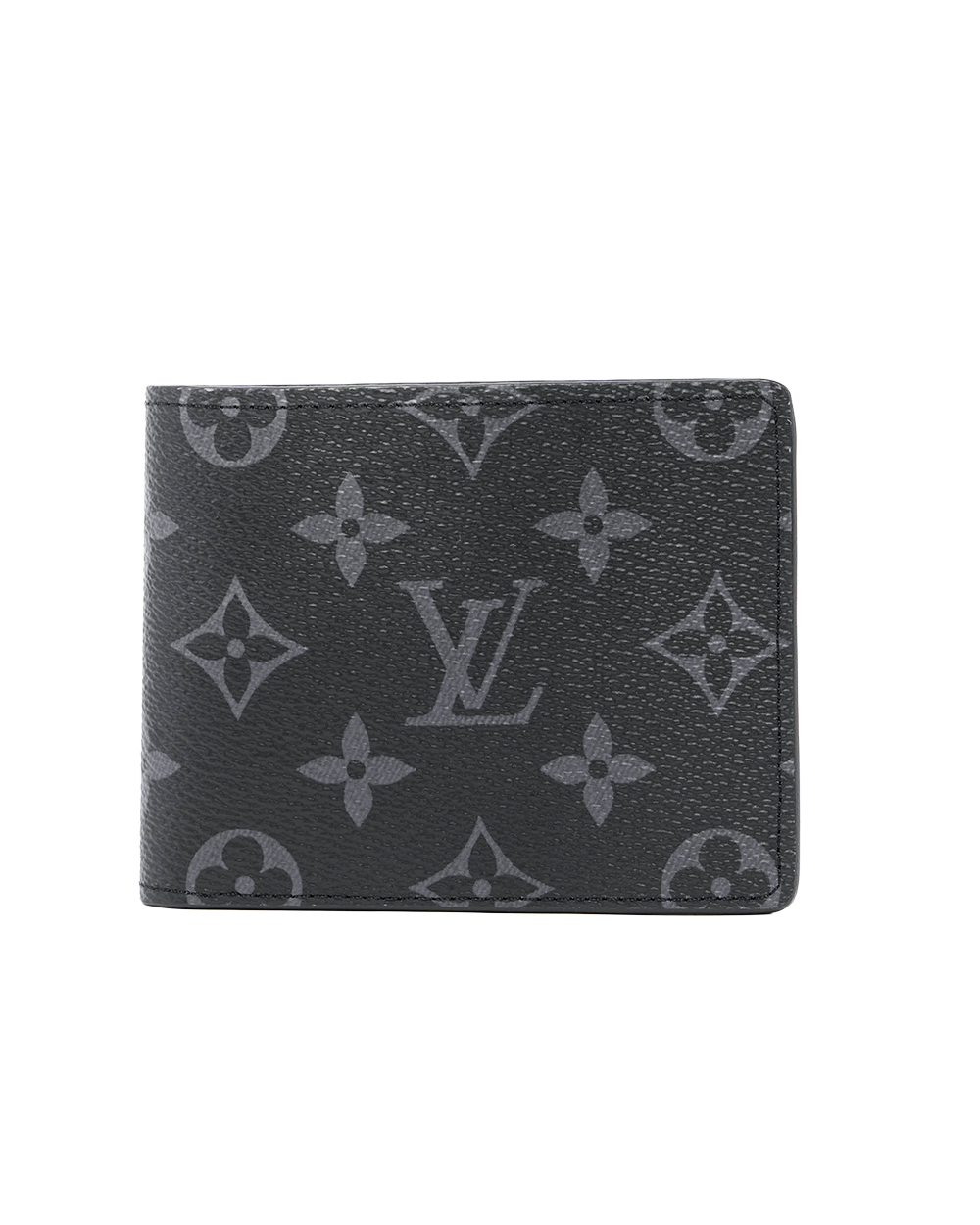 BB253425 LV SLENDER WALLET SHORT ECLIPSE MONOGRAM CANVAS MICROCHIP