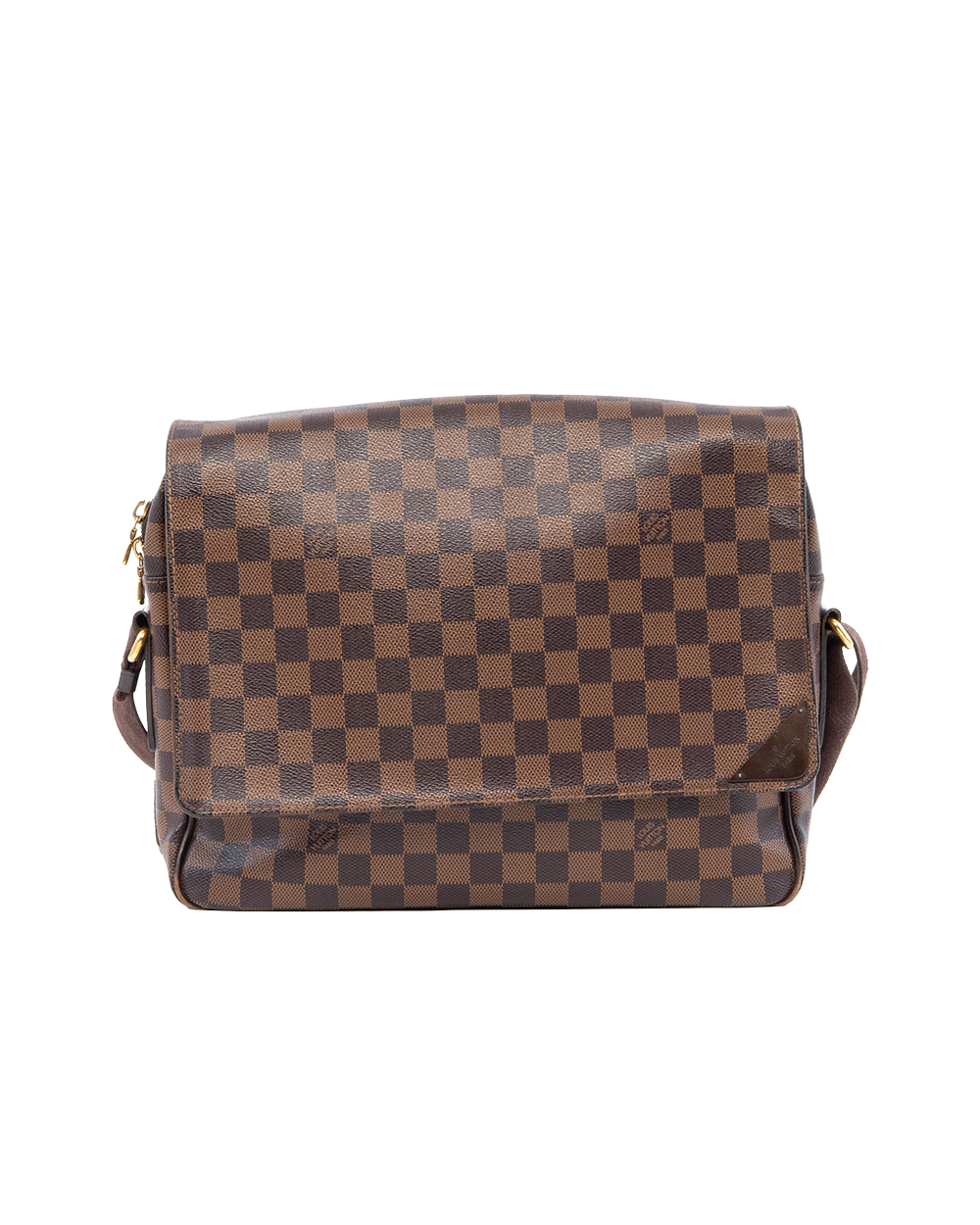 BB253466 LV SHELTON MESSENGER BROWN DAMIER CANVAS GHW MI3162