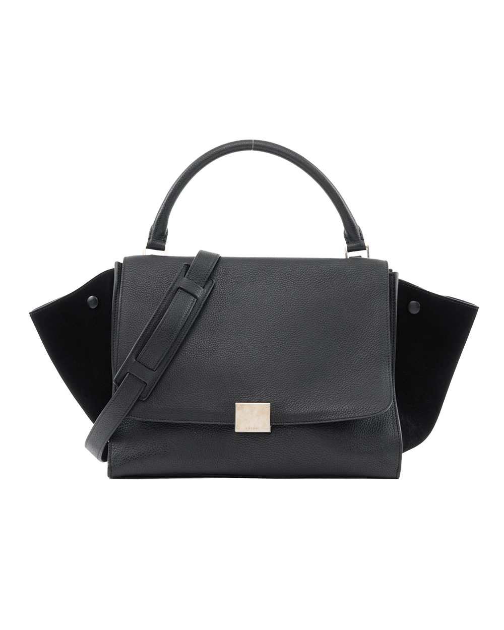 BB253527 CELINE TRAPEZE MEDIUM BLACK CALF SHW F AT 0164 F CU 0174