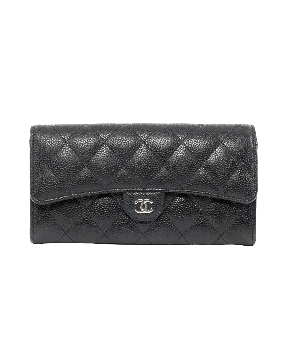 BB253547 CHANEL SARAH WALLET LONG BLACK CAVIAR SHW 27011419
