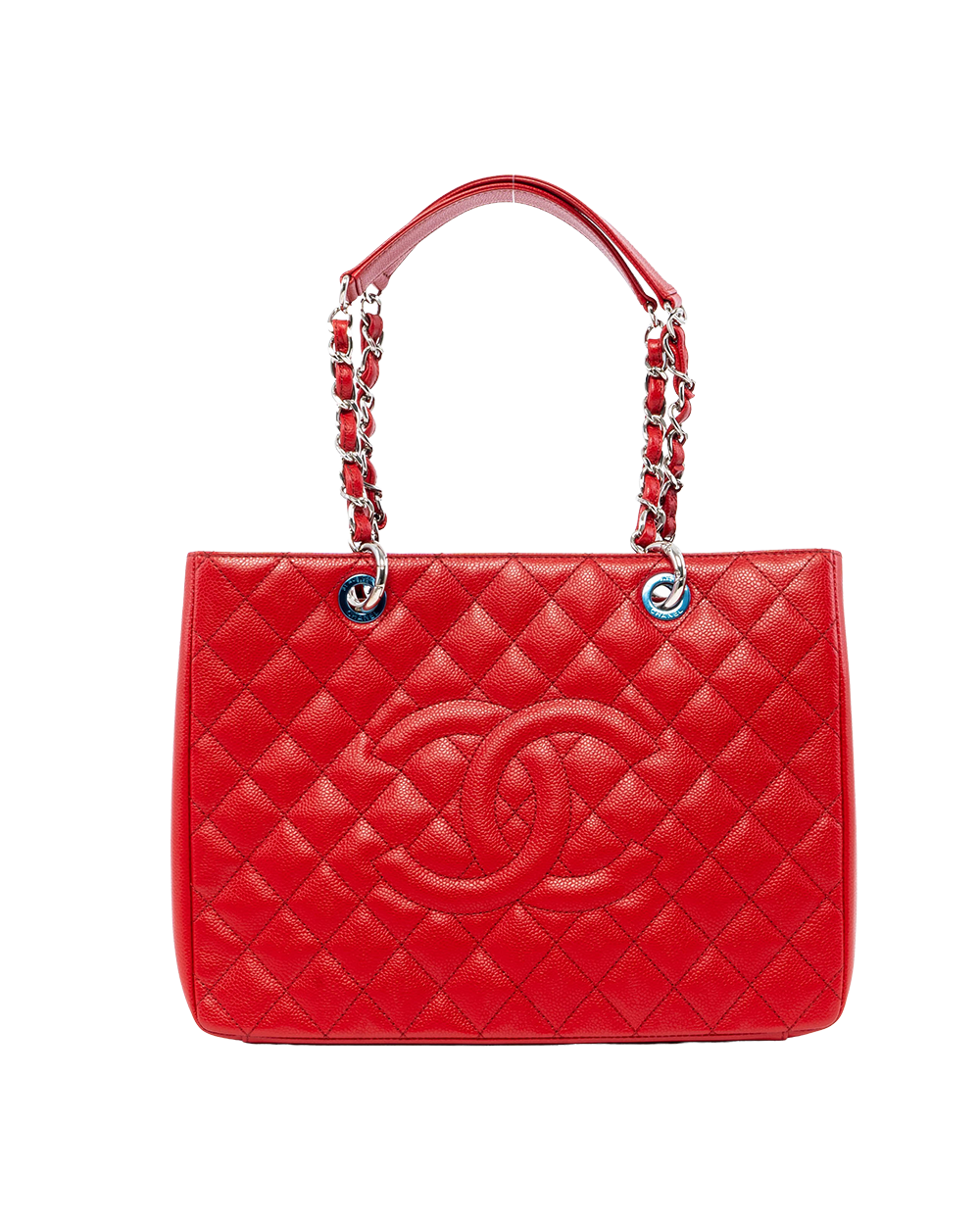 BB253552 CHANEL GST RED CAVIAR SHW 21129302