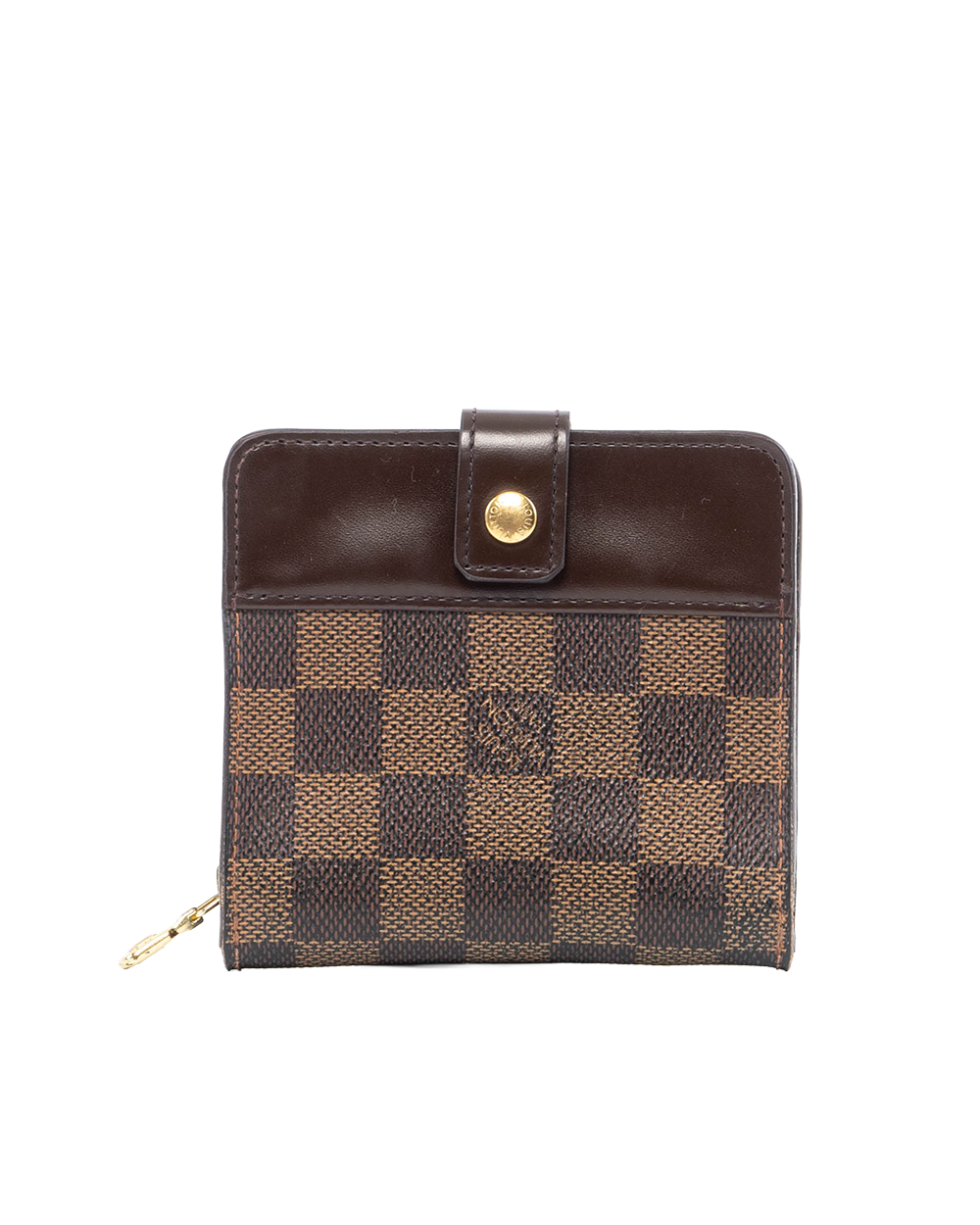 BB253556 LV COMPACT WALLET SHORT BROWN DAMIER CANVAS GHW CA0075