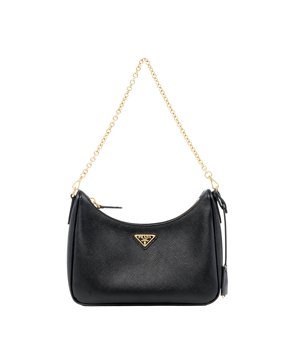 BB253638 PRADA RE EDITION 2005 BLACK SAFFIANO GHW