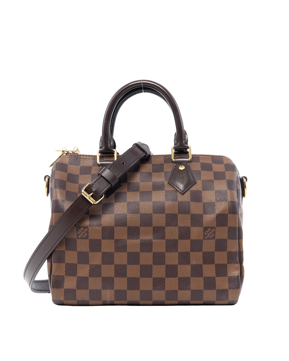 BB253771 LV SPEEDY BAND 25 BROWN DAMIER CANVAS GHW CT1128