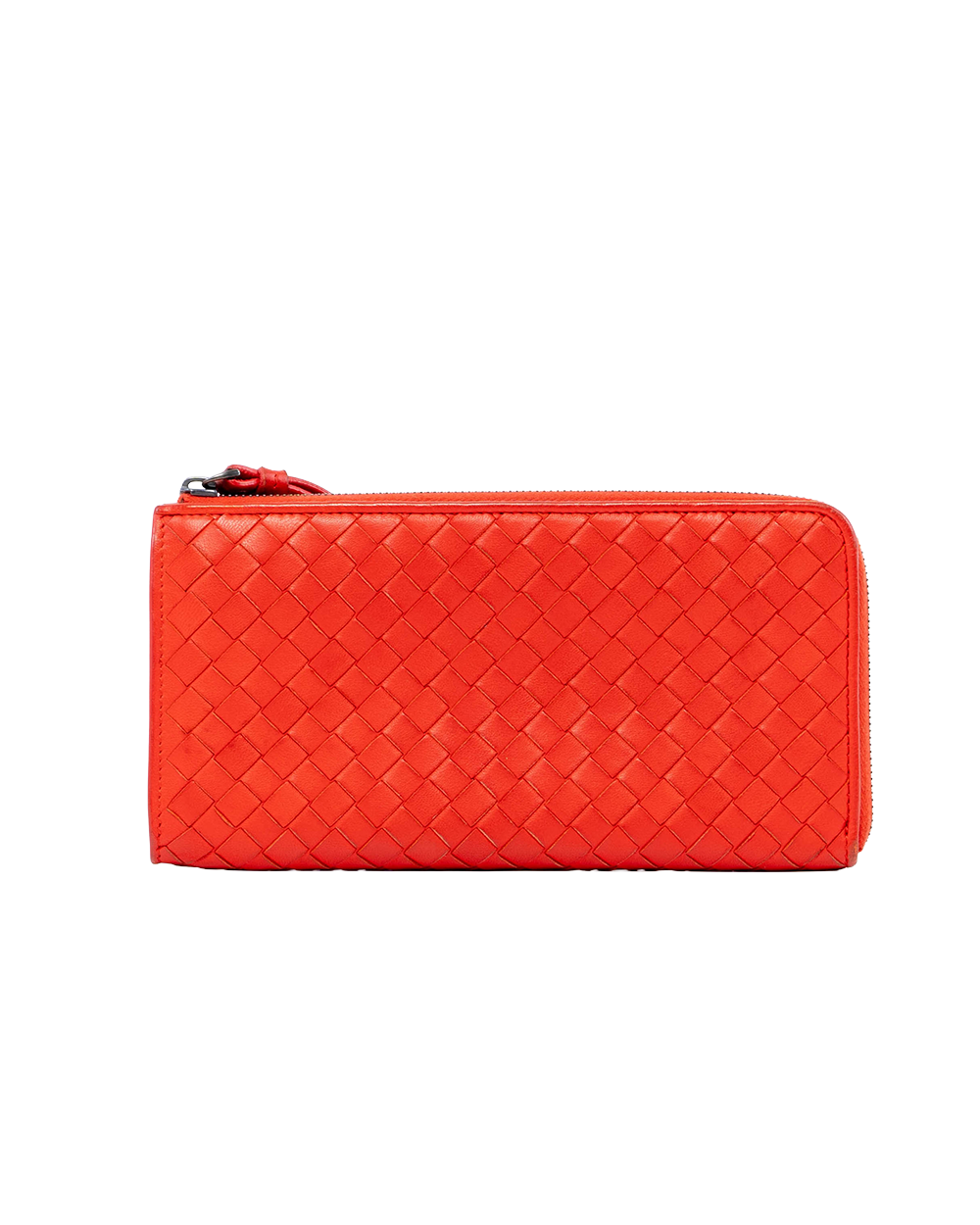 BB253833 BOTTEGA INTRECCIATO ZIPPY WALLET LONG RED CALF SHW B05228900Y