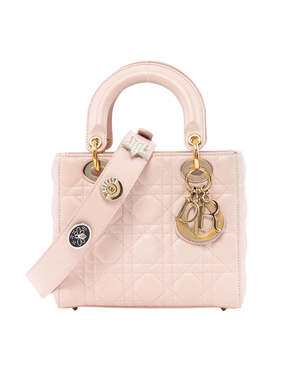 BB253843 DIOR LADY SMALL PINK LAMB GHW 29 MA 1116