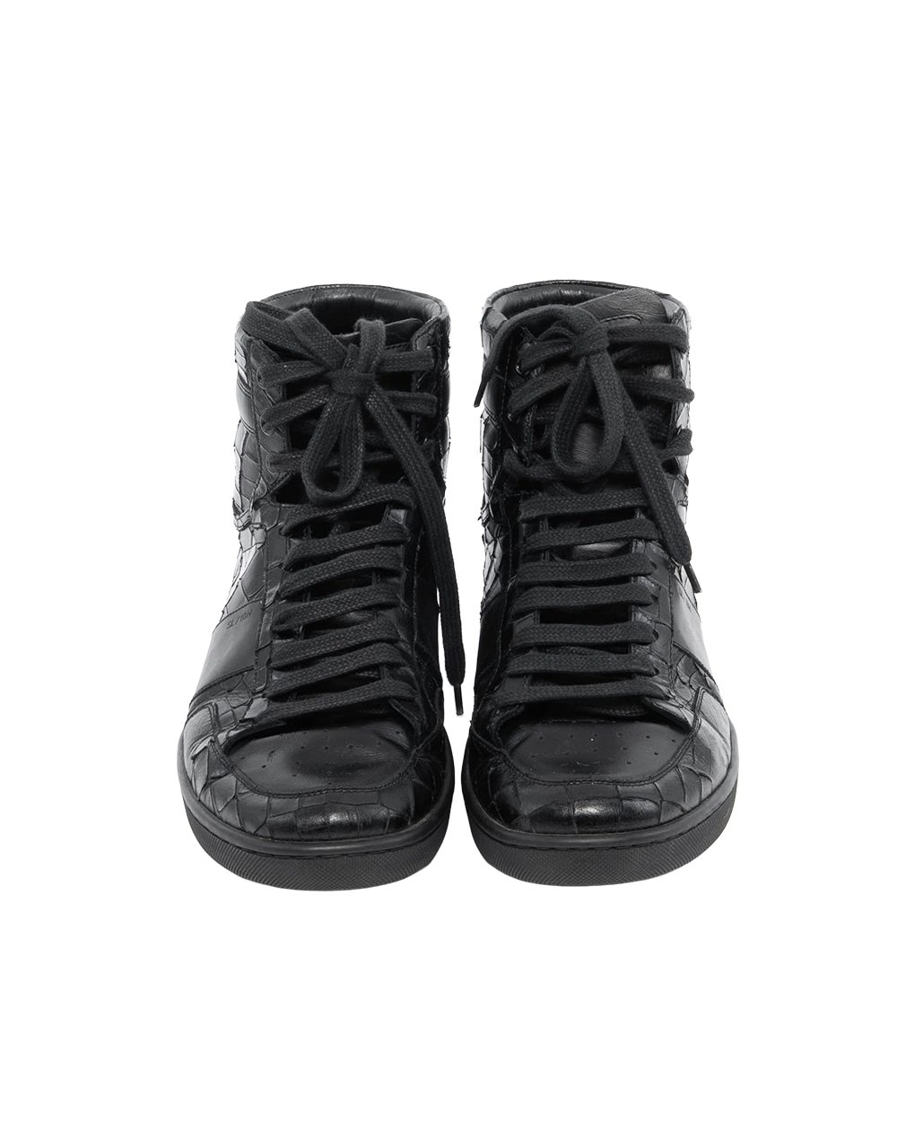 BB253865 YSL HIGH TRAINERS SNEAKER 41.5 BLACK CROC