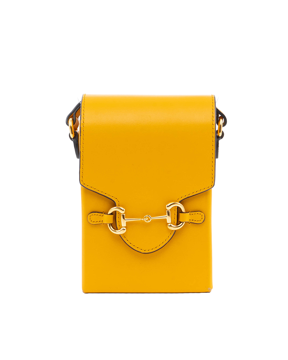 BB253908 GUCCI HORSEBIT 1955 PHONE YELLOW MUSTRAD CALF GHW 625615 0416