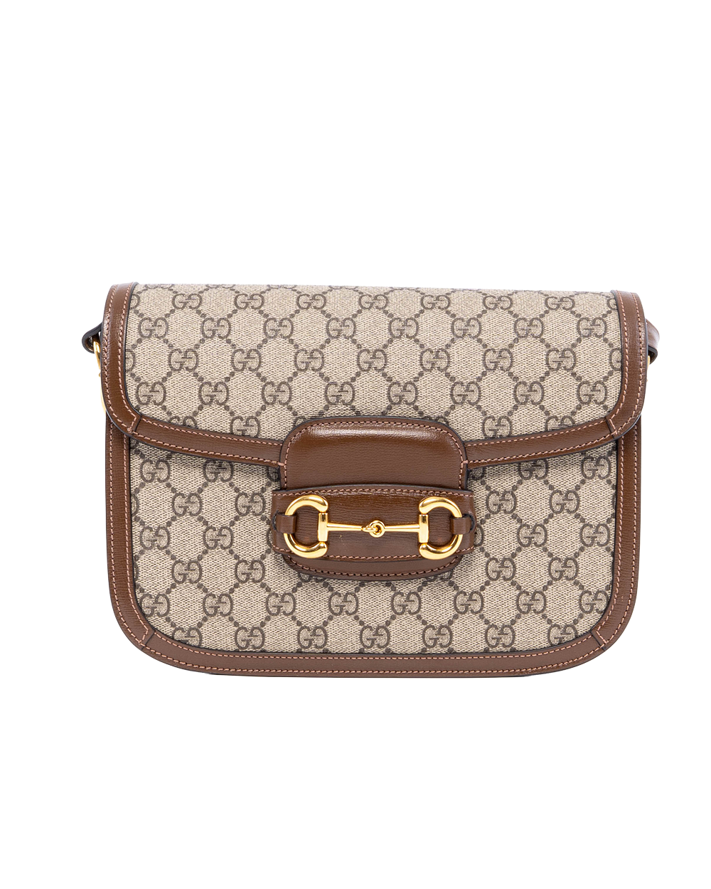 BB253978 GUCCI HORSEBIT 1955 MEDIUM BROWN GG MONOGRAM CANVAS GHW 602204 21331