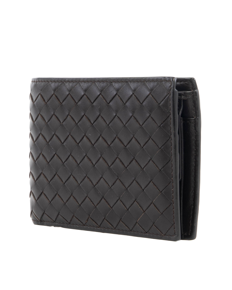 BOTTEGA 4 CARD WITH COINS BROWN CALF B06461337K 5297
