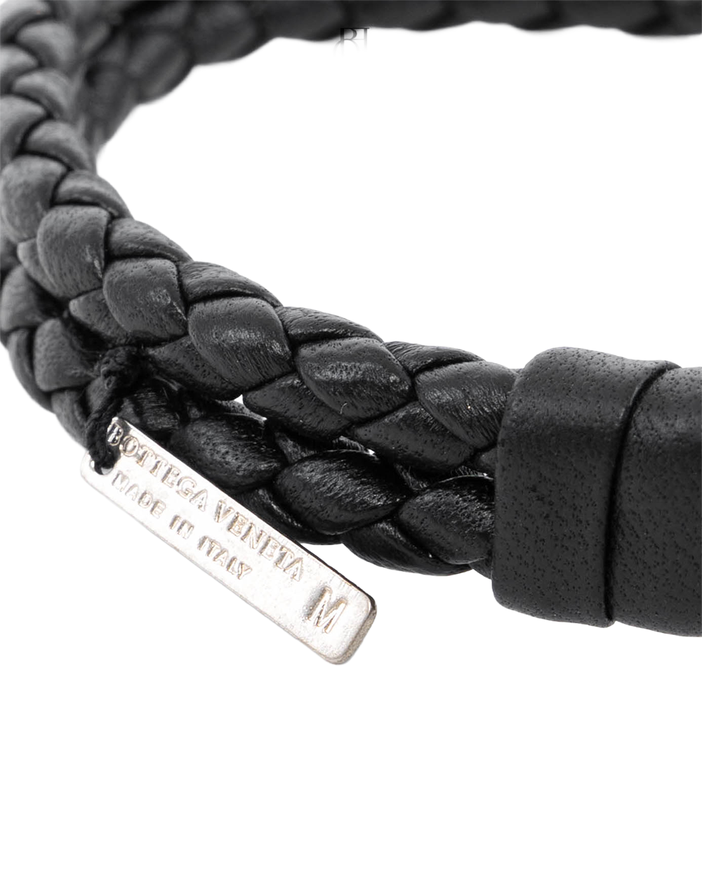 BOTTEGA BRACELET M BLACK LEATHER SHW 1199