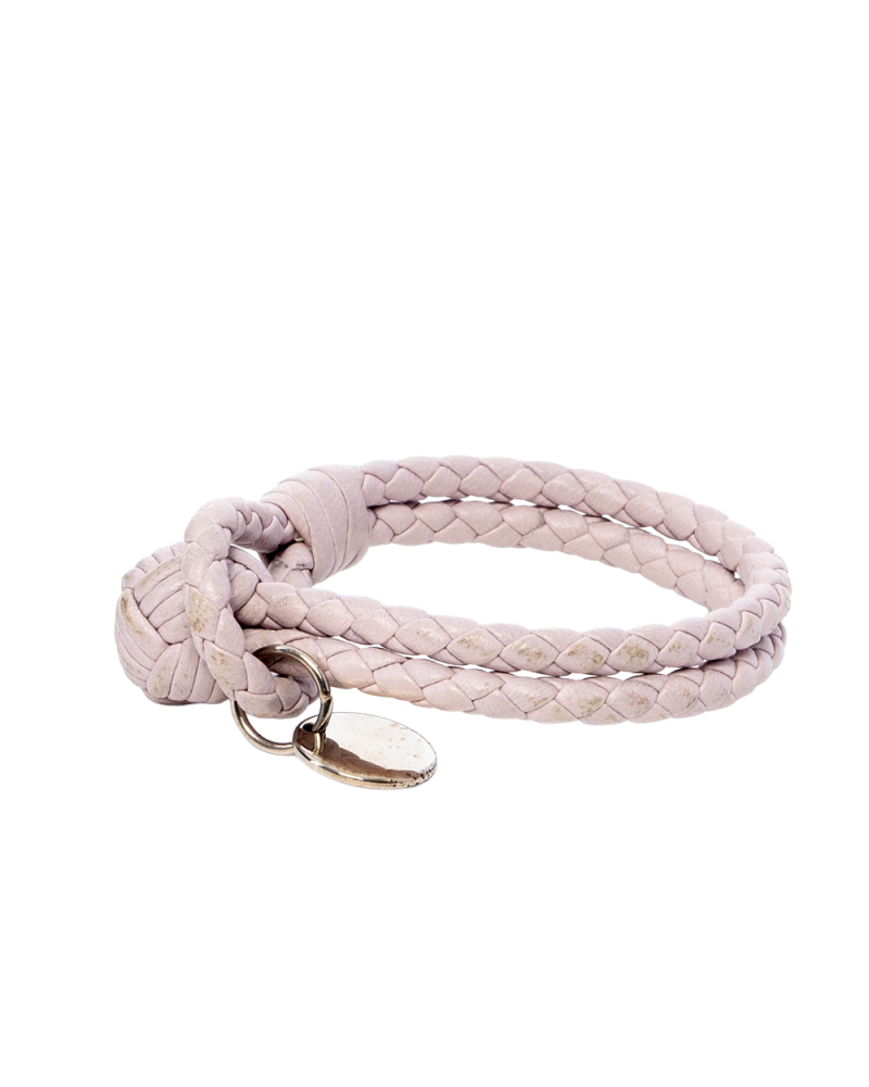 BOTTEGA BRACELET PINK LEATHER SHW 06010